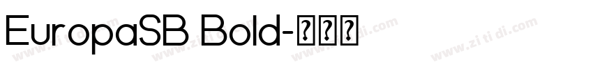 EuropaSB Bold字体转换